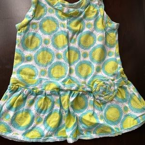 Maggie & Zoe Girls 3T tank top with cut ruffle at the bottom